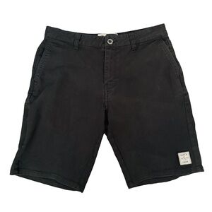 Salty Crew Black Flat Front Chino Men's Shorts 32